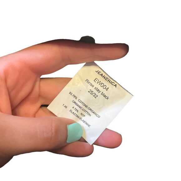 Jeanerica NWT Black EW004 High Waisted Straight Leg Eiffel Jean - Picture 3 of 8